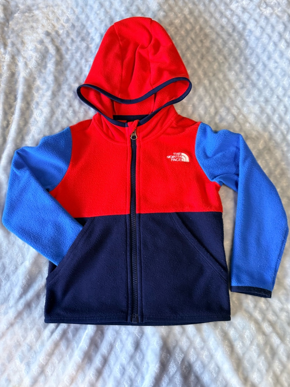 The North Face Little Kids Colorblock Denali Hoodie Jacket 3T